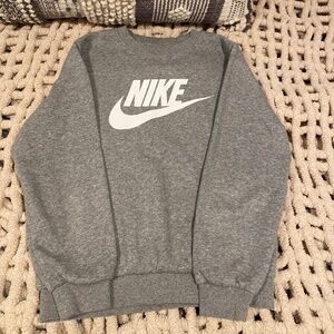 Boys Grey Nike Sweatshirt